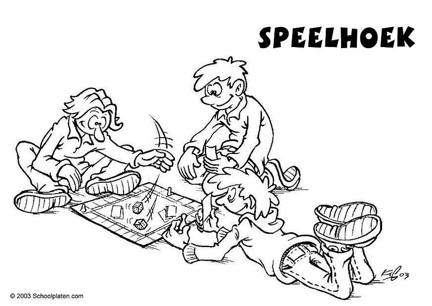 Dibujo para colorear Area de juegos